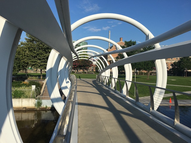 forced perspective on a bridge