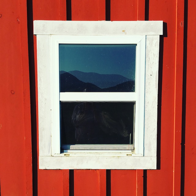 red barn window