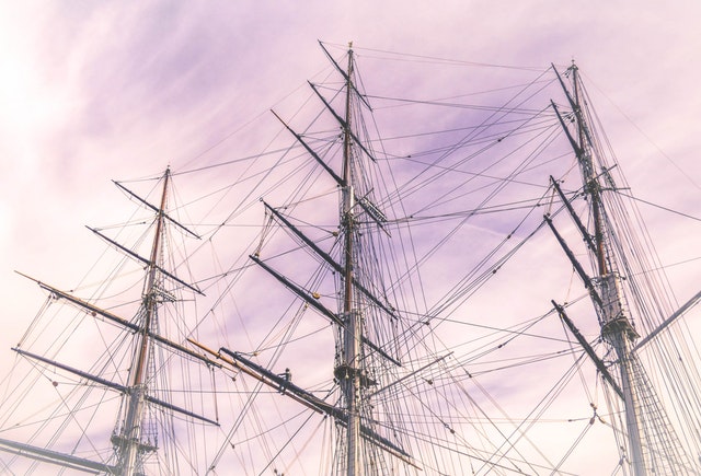 mast of a sailboat